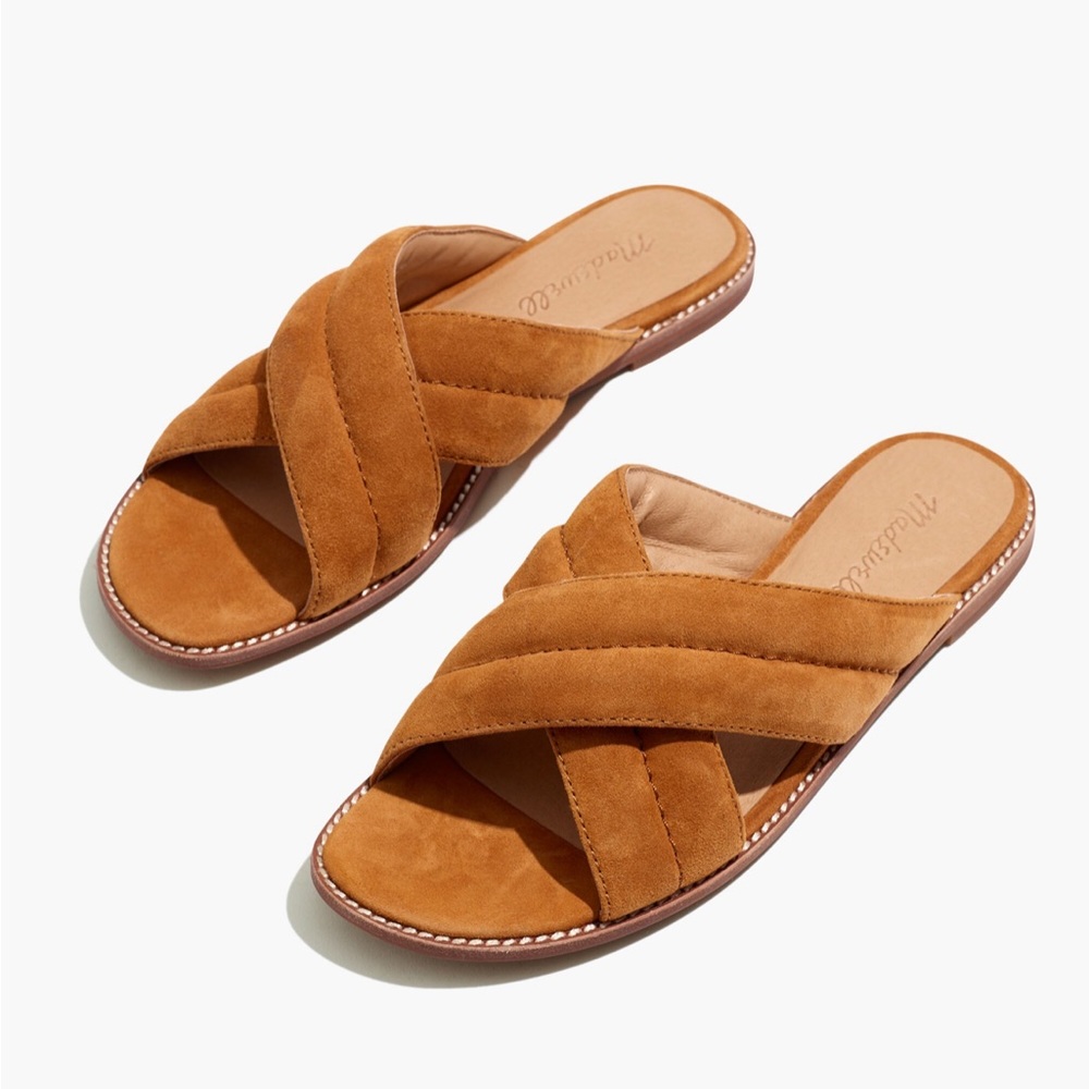 Madewell The Skyler Slide Sandal in Suede Size 7 Womens